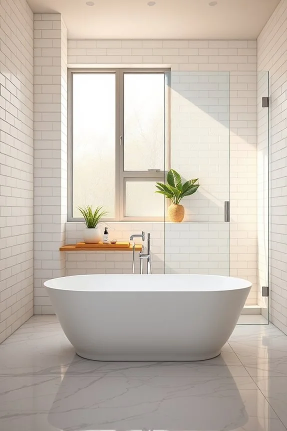 classic subway tile bathroom design