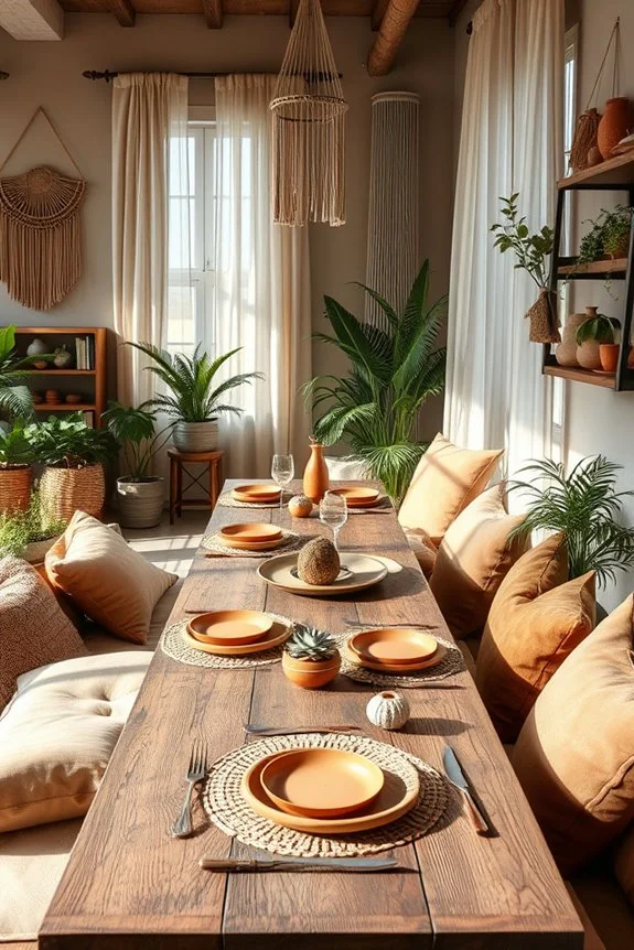 earthy colors create warmth