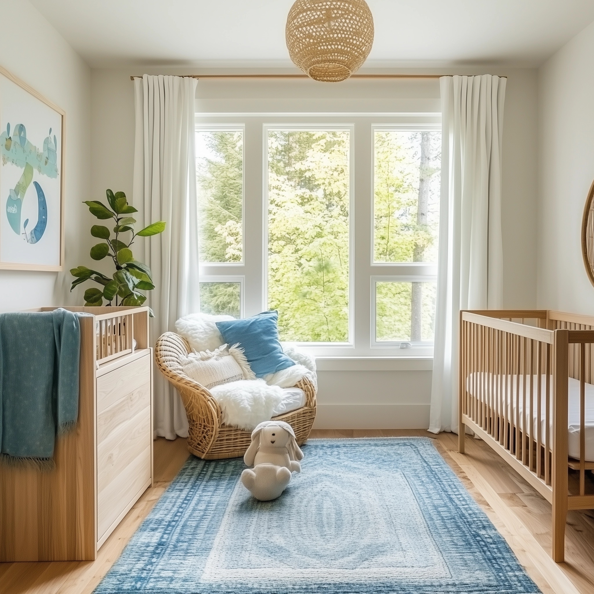 Nature-inspired boy nursery