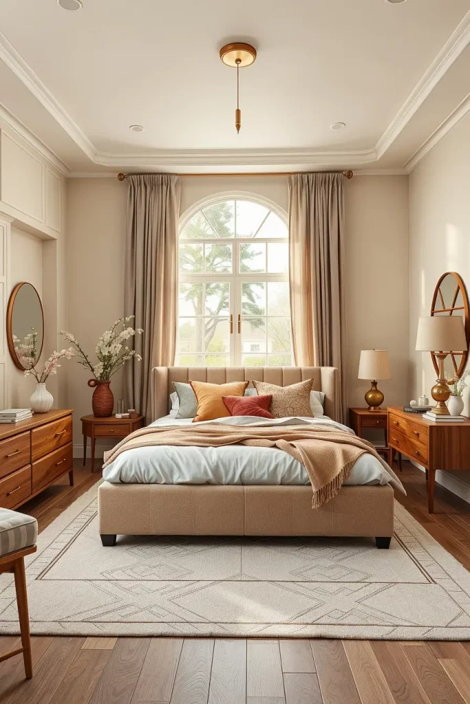 Warm cozy bedroom color scheme