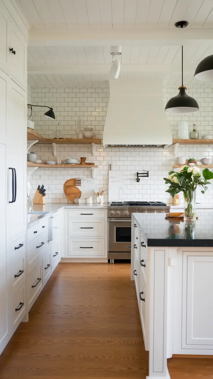 White Kitchen Cabinets Ideas 2026 – Modern, Rustic & Timeless Designs