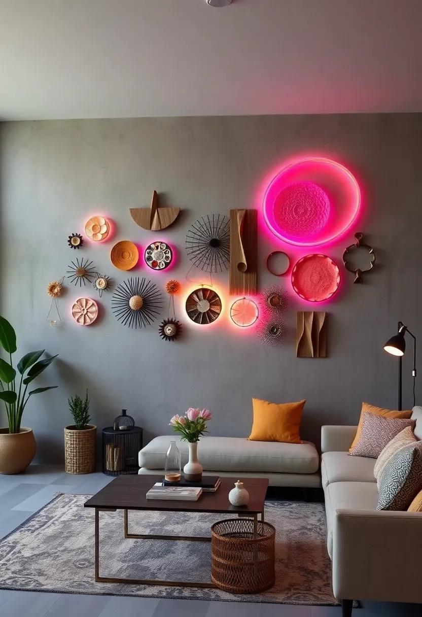 Minimalist Eclectic Walls Featuring Single Large-Scale Sculptural Pieces Against Neutral Backgrounds