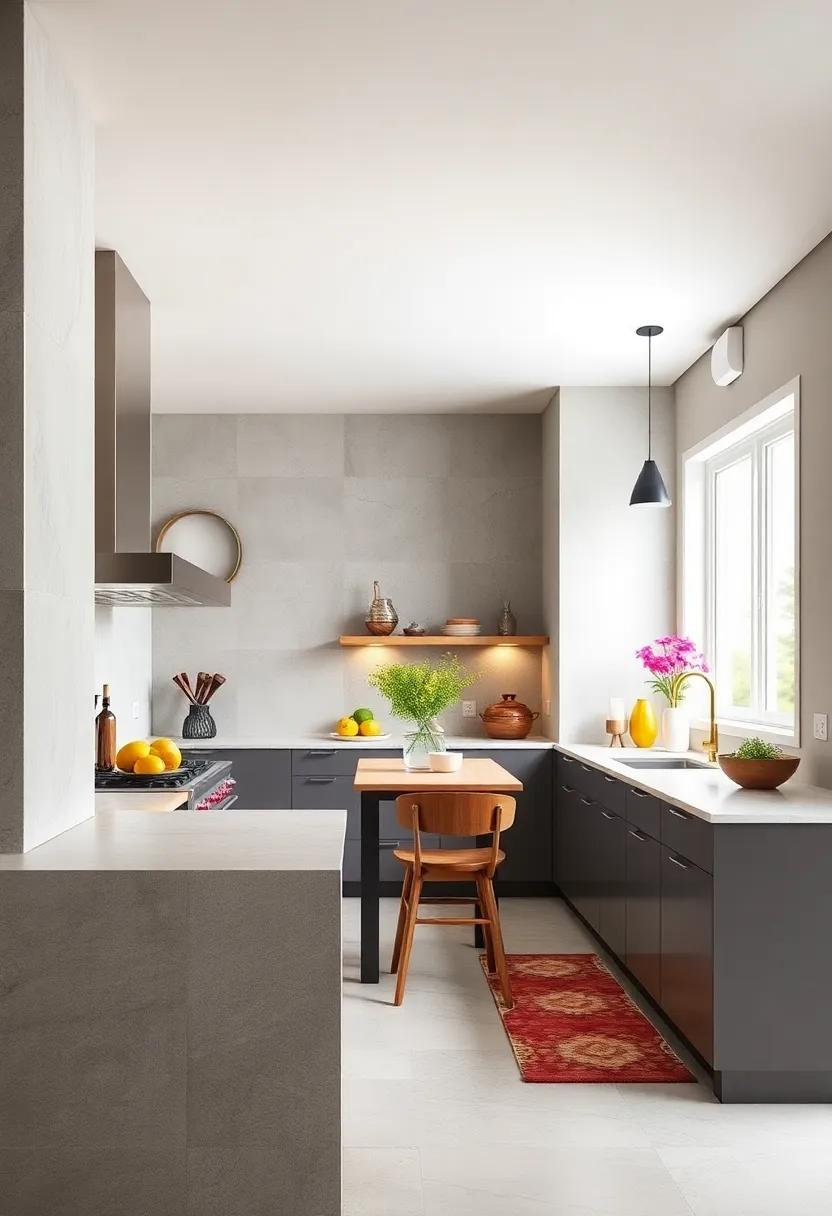Combining Matte and Glossy Finishes for a Sophisticated Yet Inviting Kitchen Environment