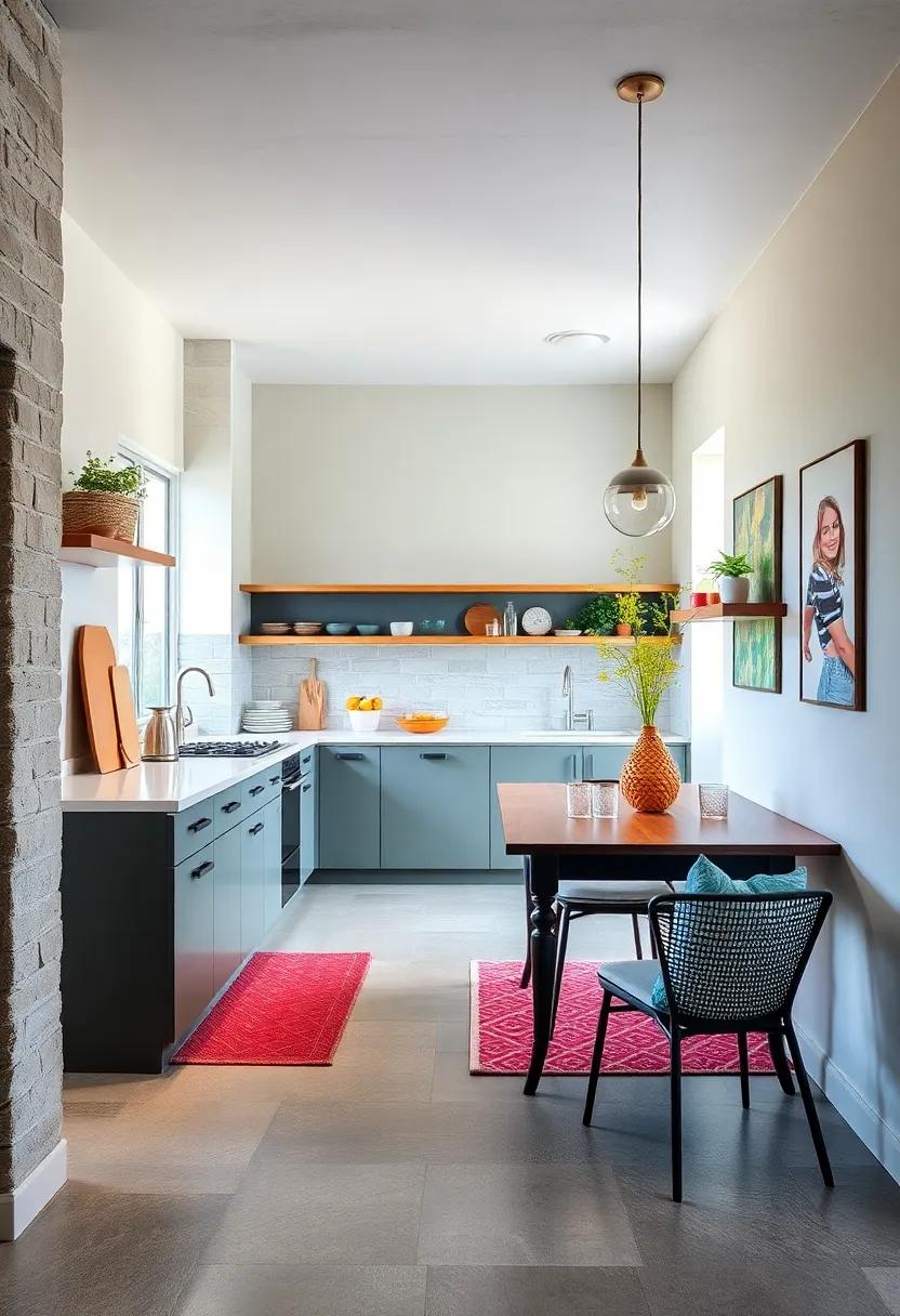 Creating Visual Depth in Compact Kitchen Spaces Through Contrasting Color Palettes and Reflective Surfaces