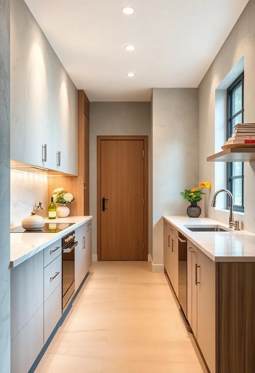 Incorporating Bold Backsplash Designs That Add Character and Personality to Narrow Kitchen Corridors