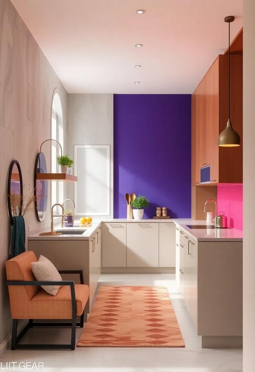 Integrating Vibrant Accent Walls or Panels to Break Monotony and Add a Visual Pop