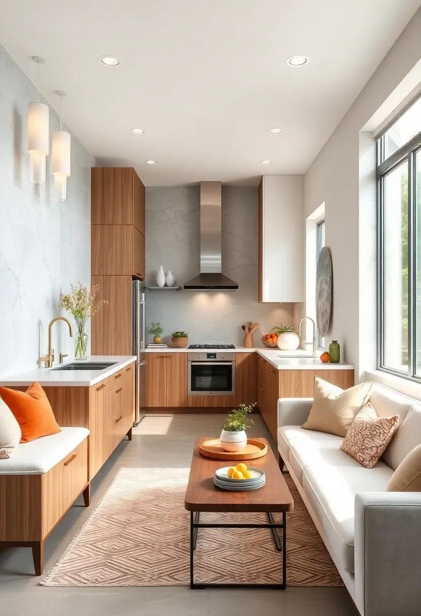 Using Transparent or Frosted Glass Elements to Create an Airy, Open Feel in Confined Kitchen Areas