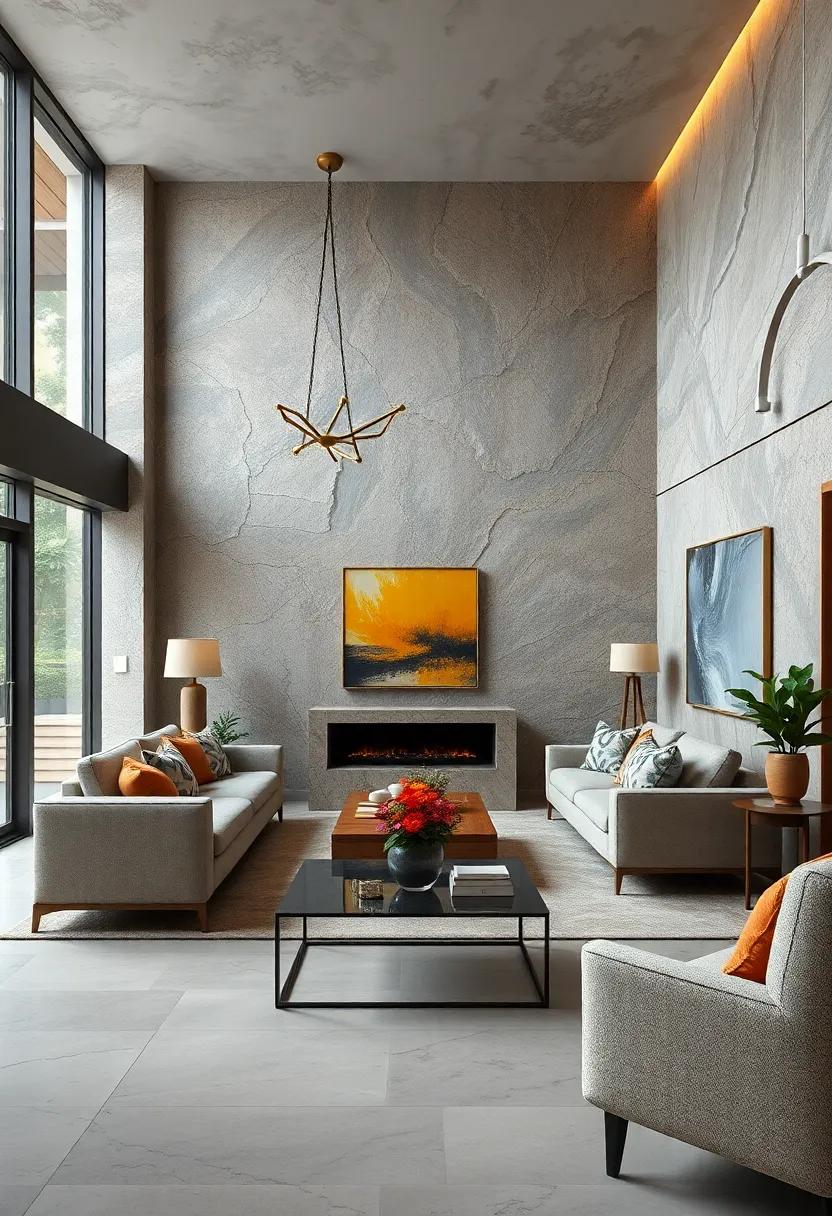 Hand-Painted Murals Bringing Unique Character to High-End Living Rooms