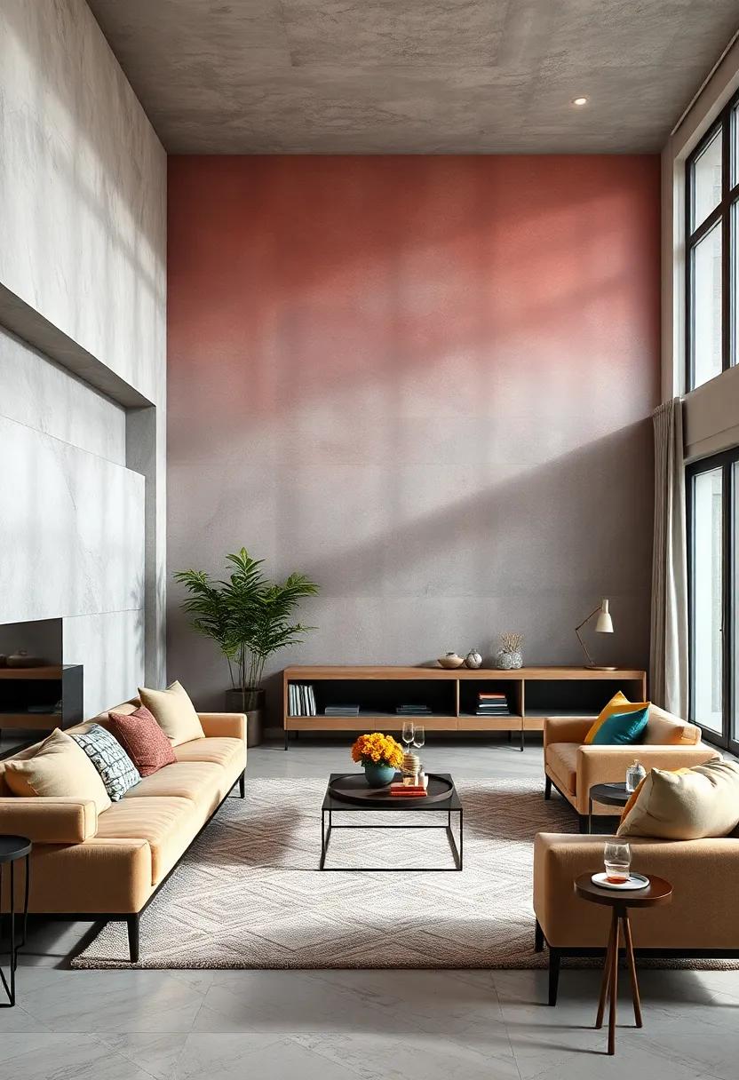 The Magic of Gradient Wallpapers Blending Shades Seamlessly in Living Spaces