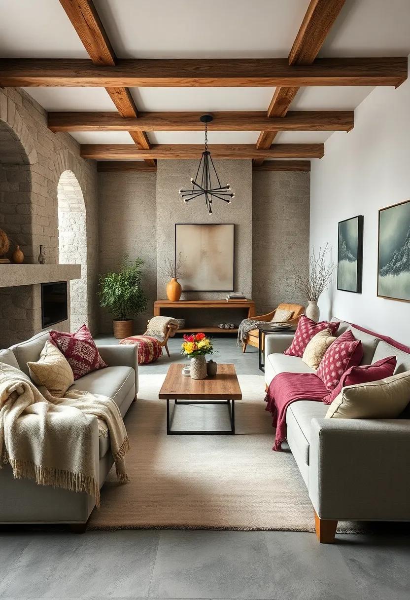 Cozy Boho Rustic Bedrooms with Layered Rugs and Ethereal Sheer Curtains for Dreamy Ambiance