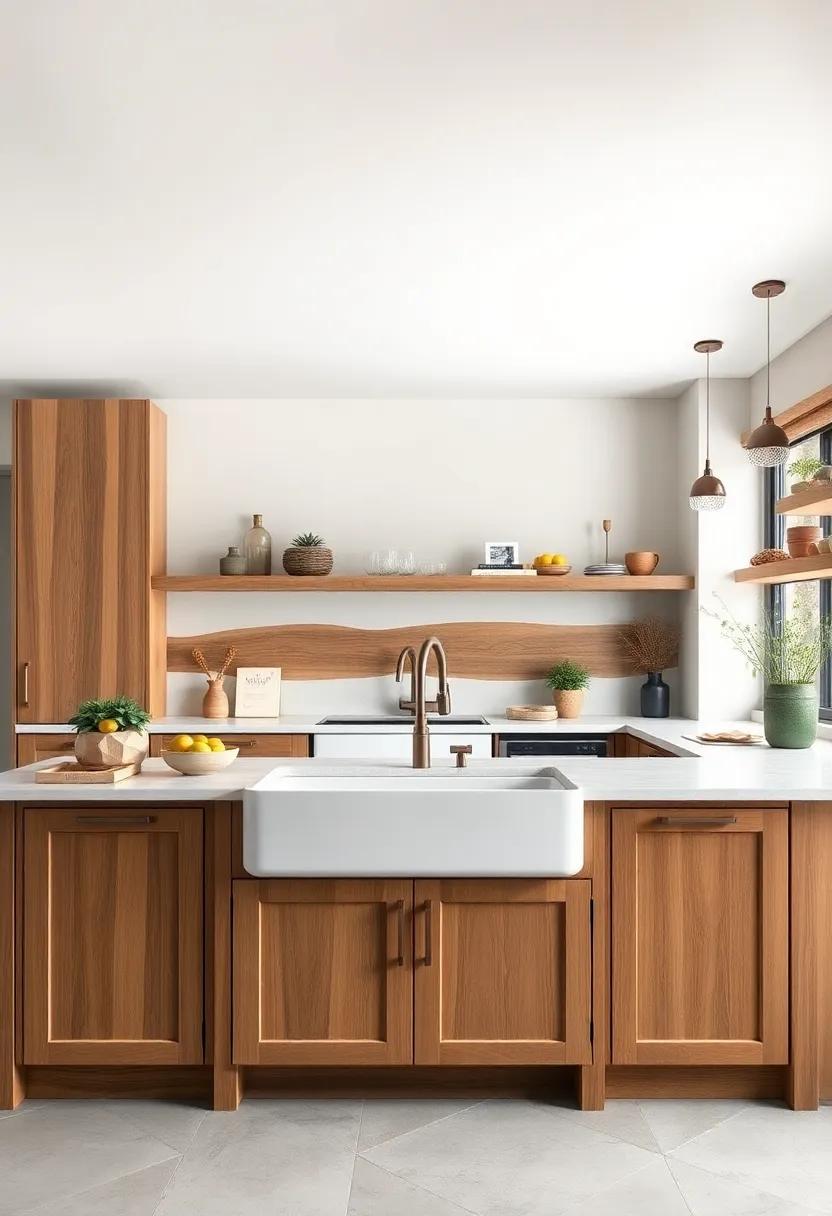 Eco-Friendly Farmhouse Kitchens With Recycled Wood Elements Framing Traditional Sink Designs