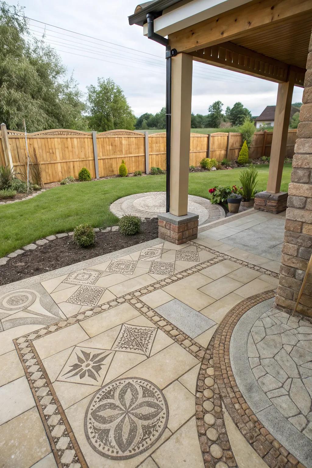 Upgrade your patio with elegant and long-lasting stone pavers.