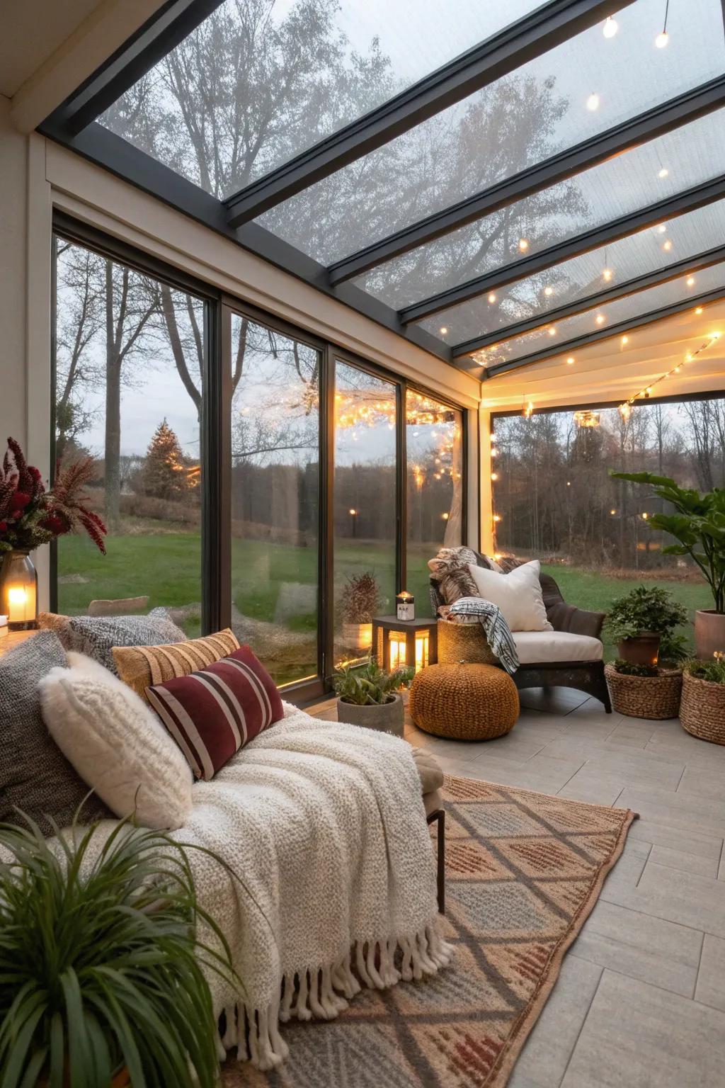 Experience climate-controlled comfort on your patio all year long.