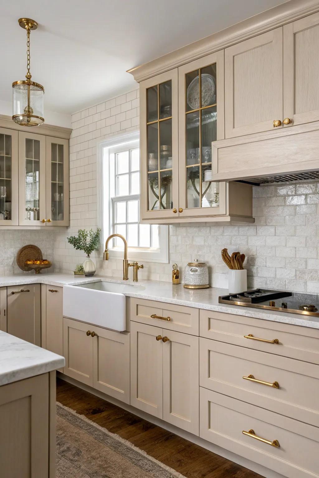 Metallic accents add a luxurious touch.