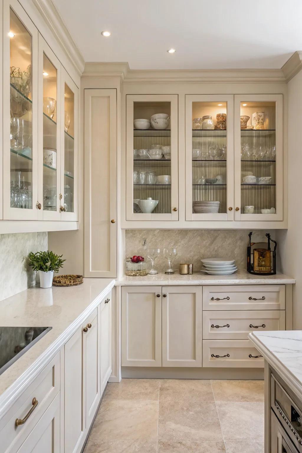 Glass elements amplify light and elegance.