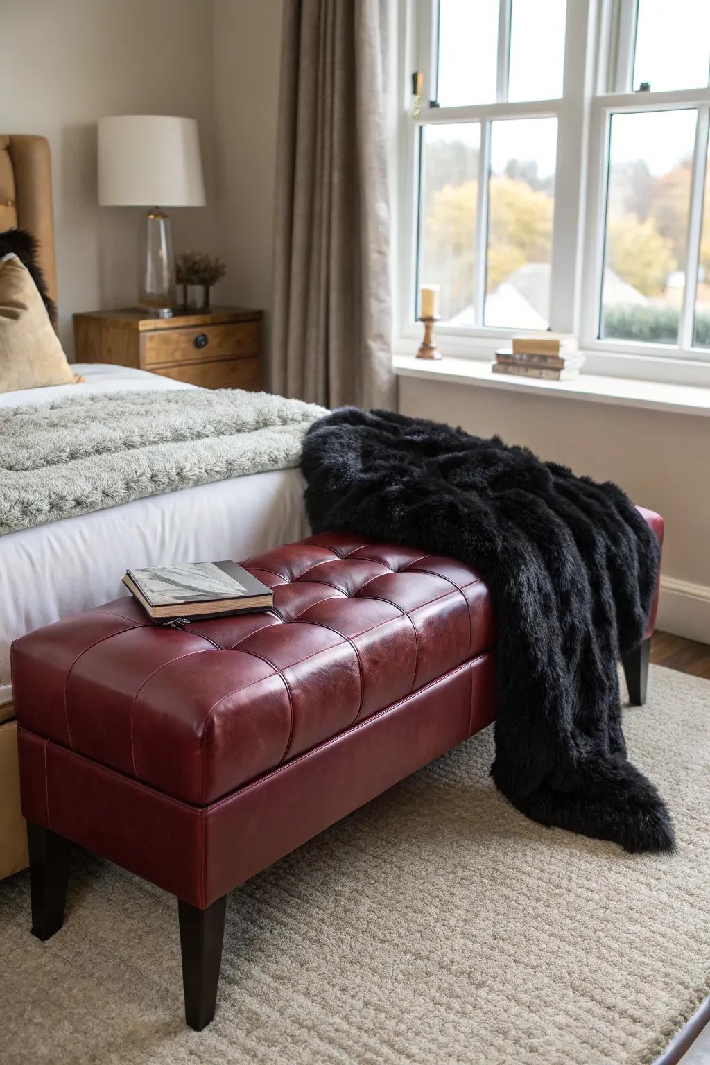 Unexpected textiles introduce unique textures and elevate sophistication.