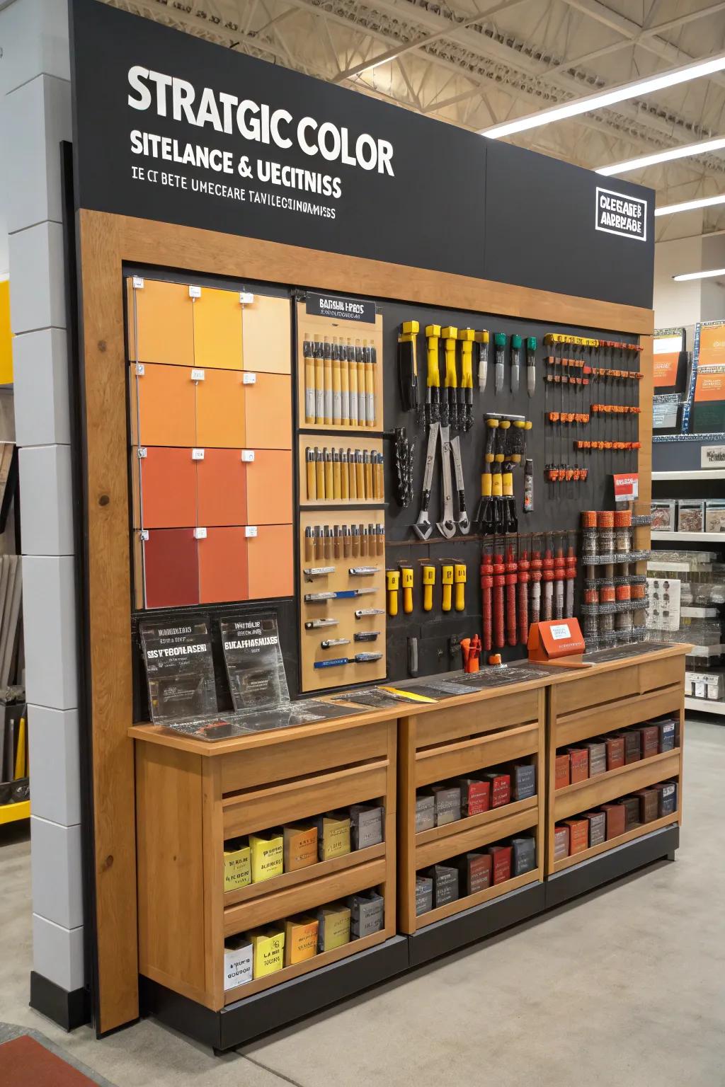 Strategic use of color to enhance mood and attract attention.