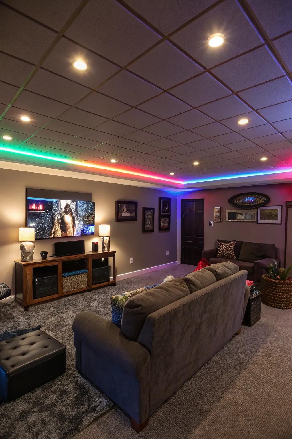 Creative lighting sets the perfect mood.