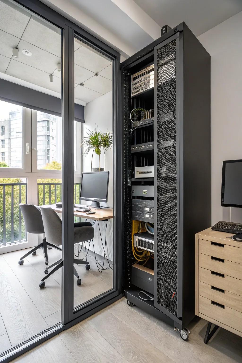 Maintain cool temperatures with a ventilated rack design.