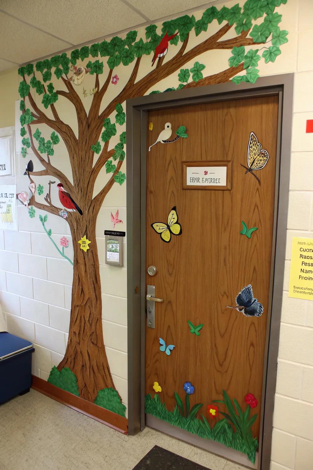 A door that brings the serenity of wildlife indoors.