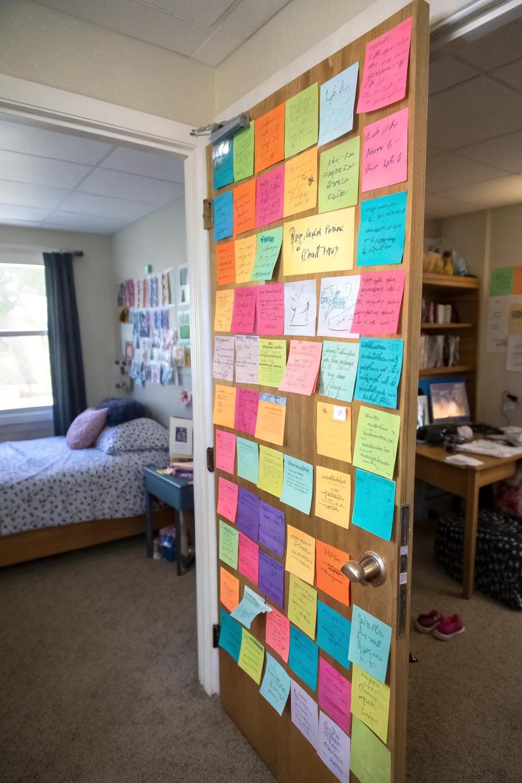 A door that inspires positivity and motivation.