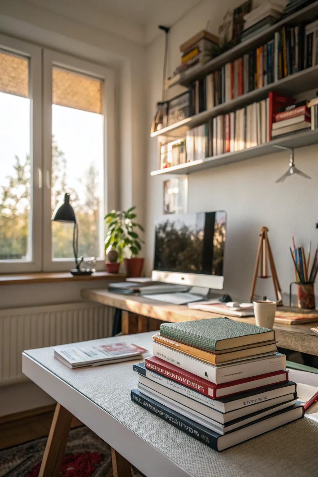 Design books offer fresh ideas and deepen creative knowledge.