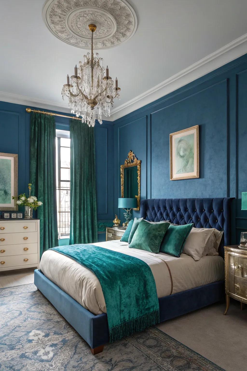 Bedroom featuring vibrant color accents to invigorate the space.