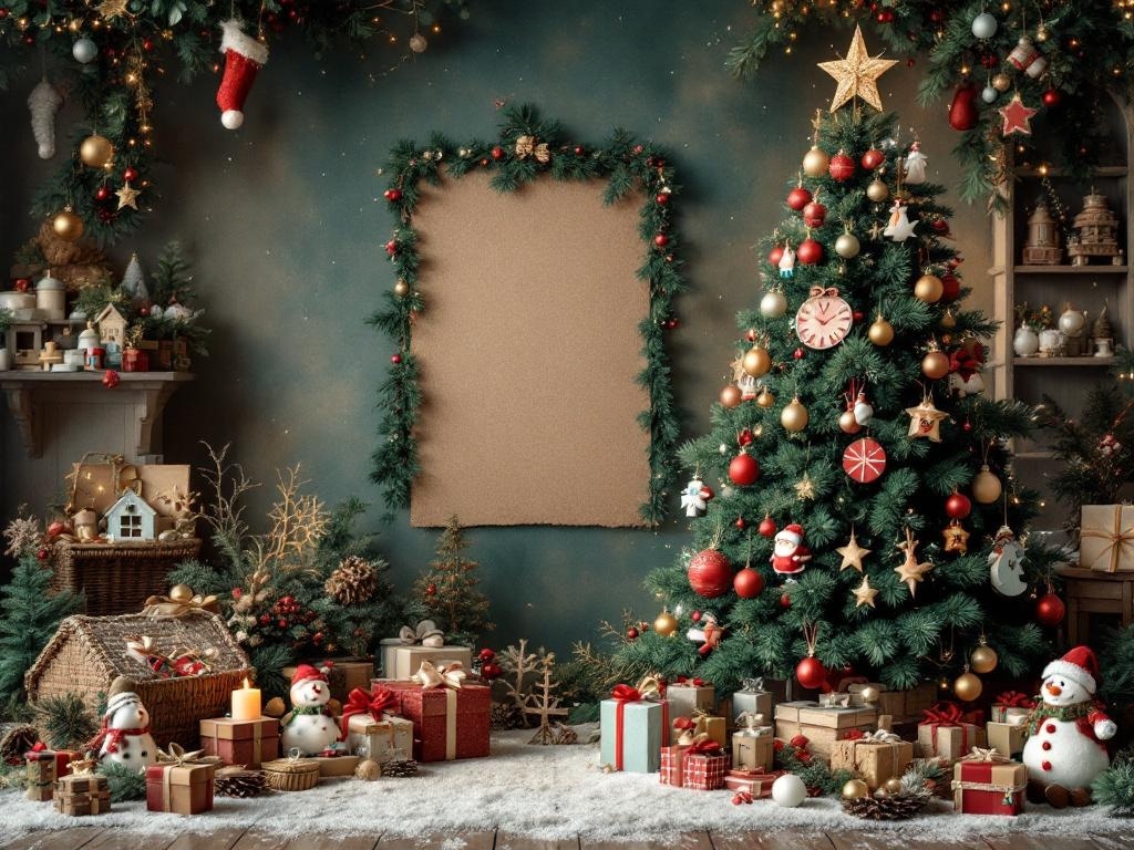 A beautifully decorated Christmas tree with cultural ornaments and gifts, showcasing diversity in holiday traditions.