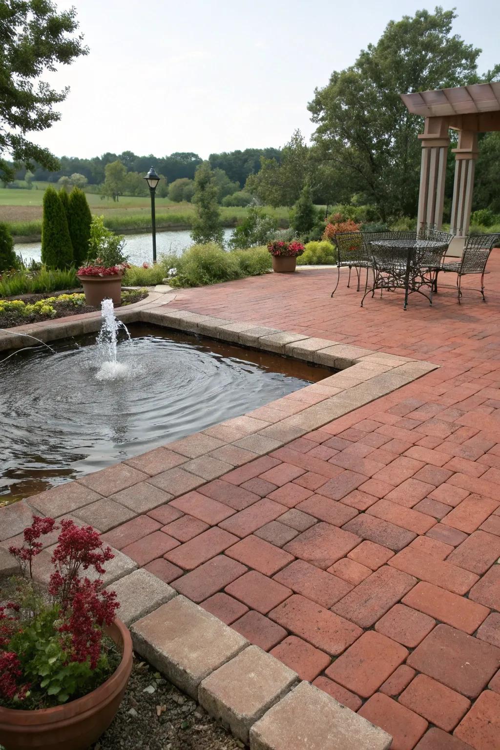 Water features bring calm and elegance to your patio.