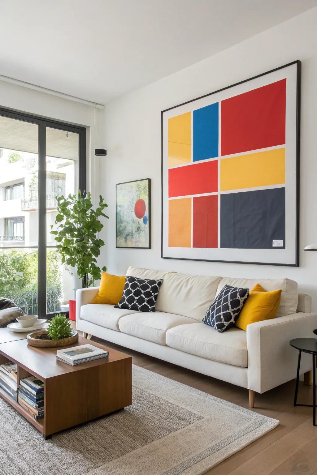 Color blocking adds vibrancy and energy.