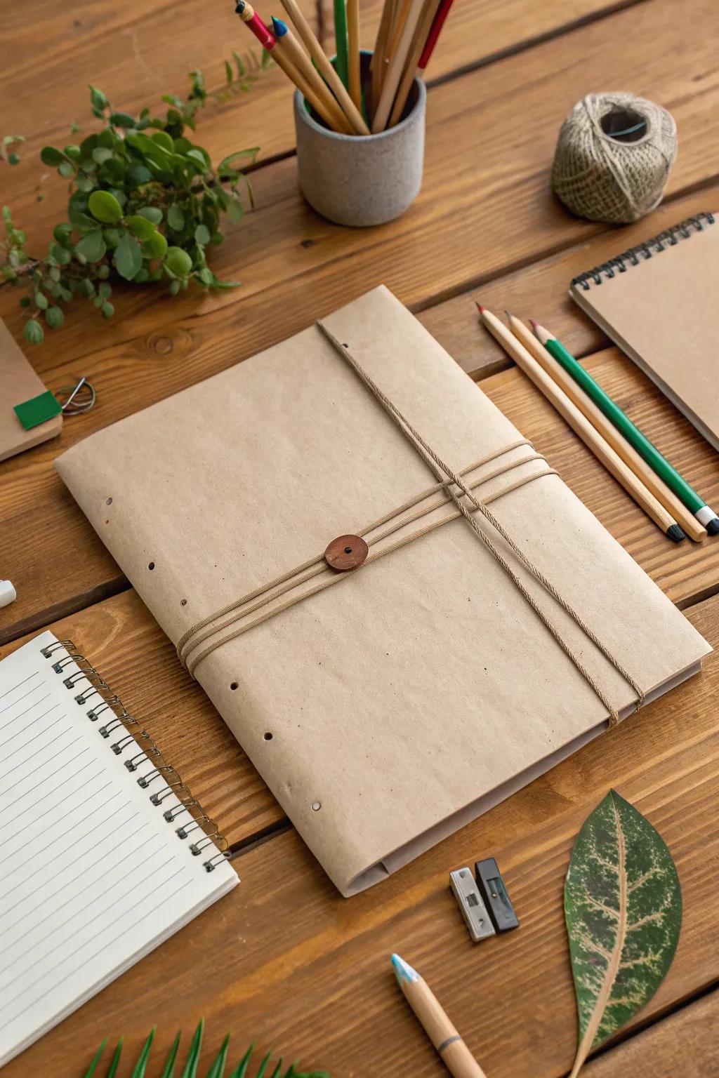 Eco-conscious recycled paper adds style and sustainability.