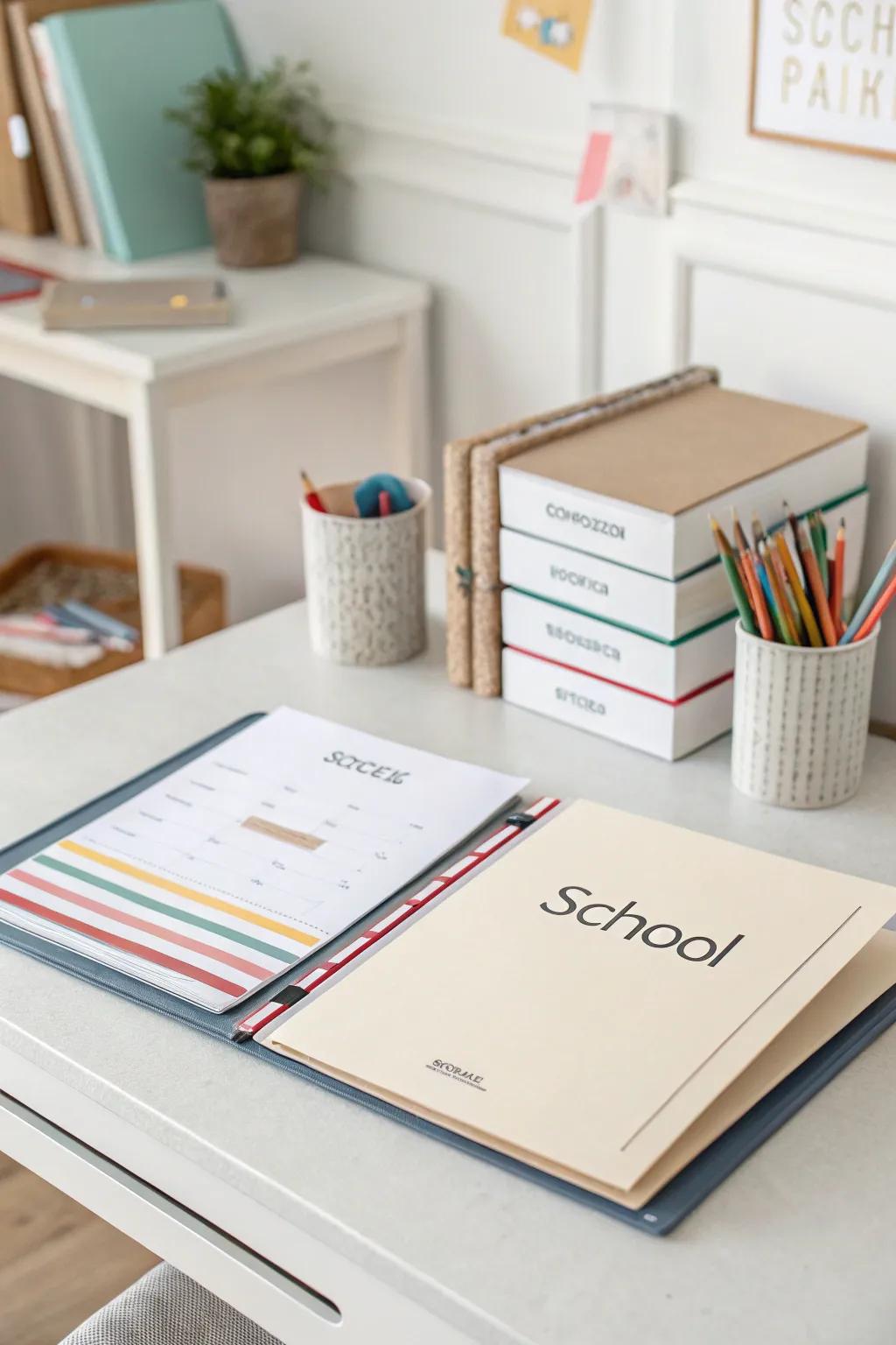 Minimalist labels keep folders tidy and stylish.