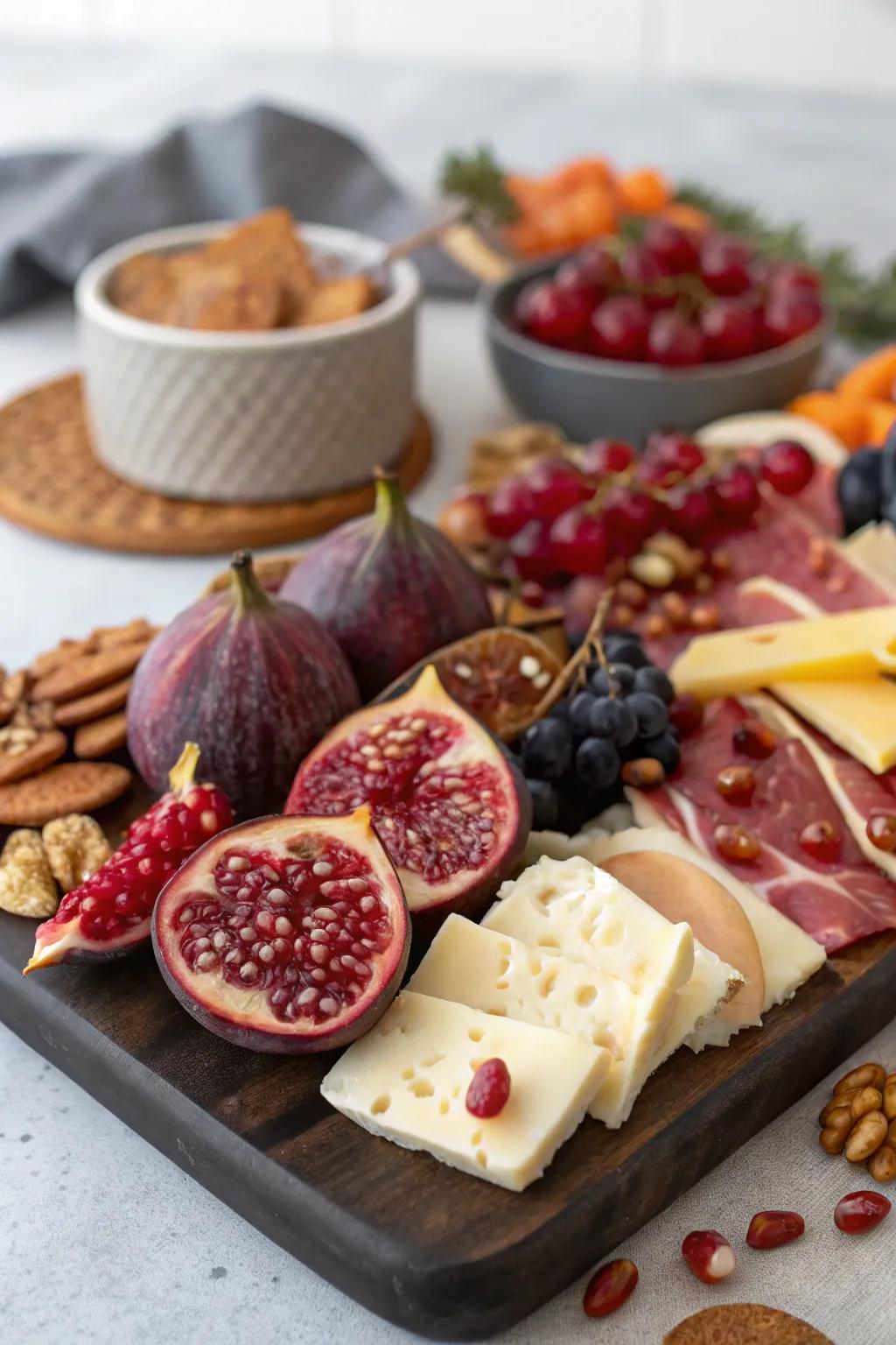 Seasonal fruits and accents adding flavor and color