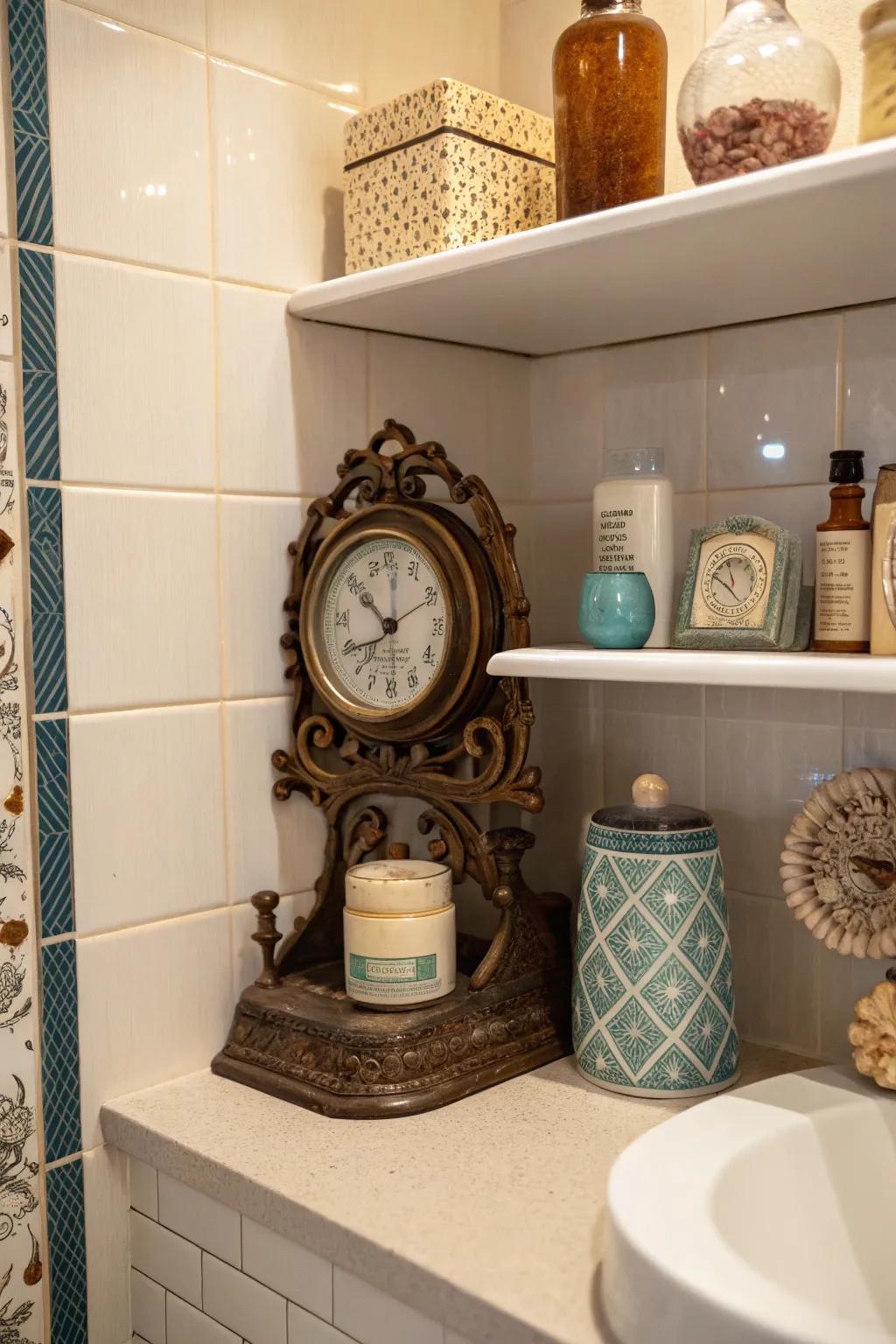 Vintage finds add character and nostalgia.