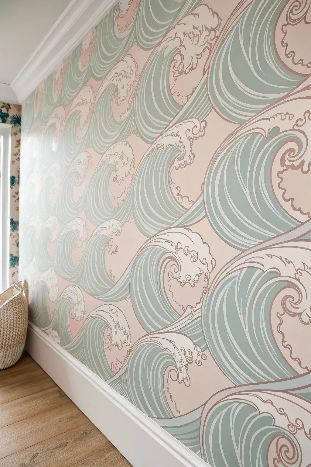 Flowing waves and spirals bring dynamic energy and elegance.