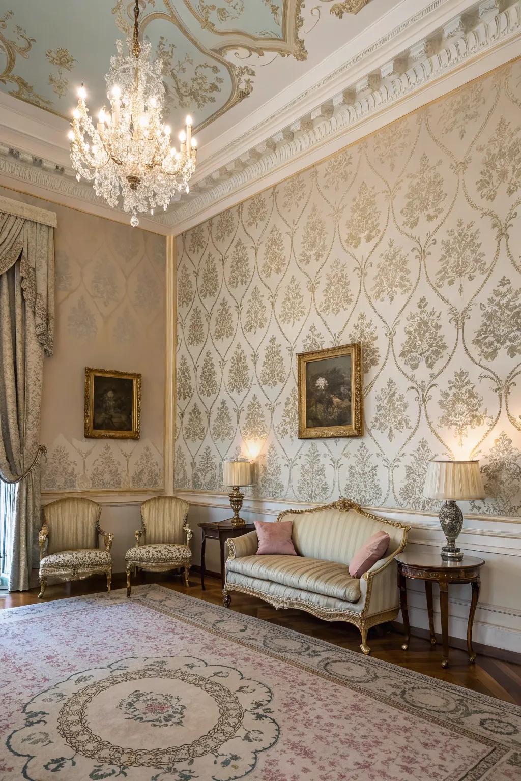 Damask patterns exude classic grace and timeless beauty.