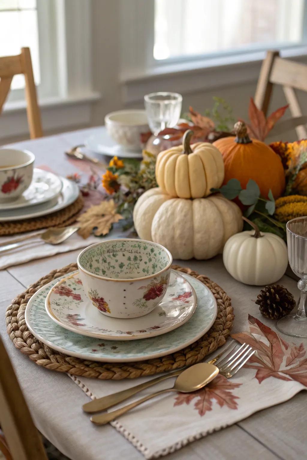 Unique vintage pieces add nostalgic charm.