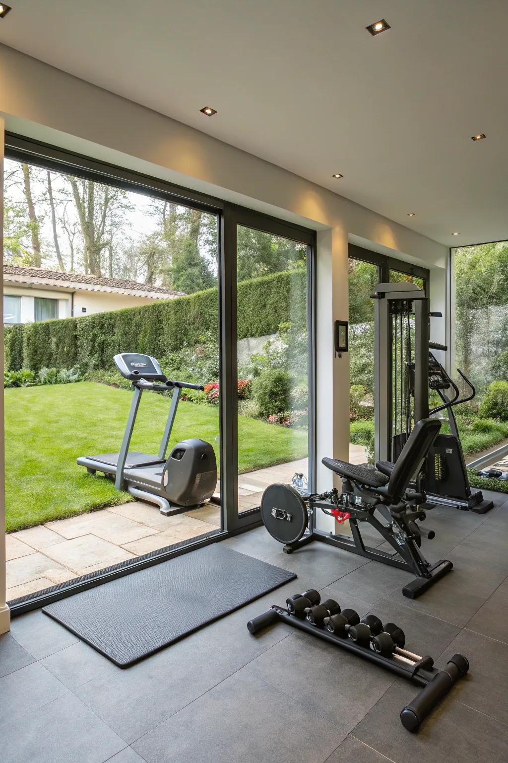 Achieve wellness with a dedicated home gym.