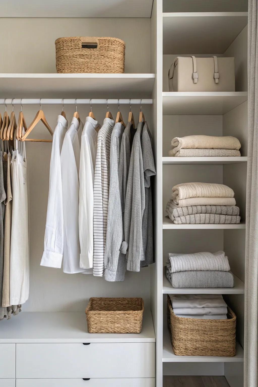 A capsule wardrobe simplifies your closet and daily choices.