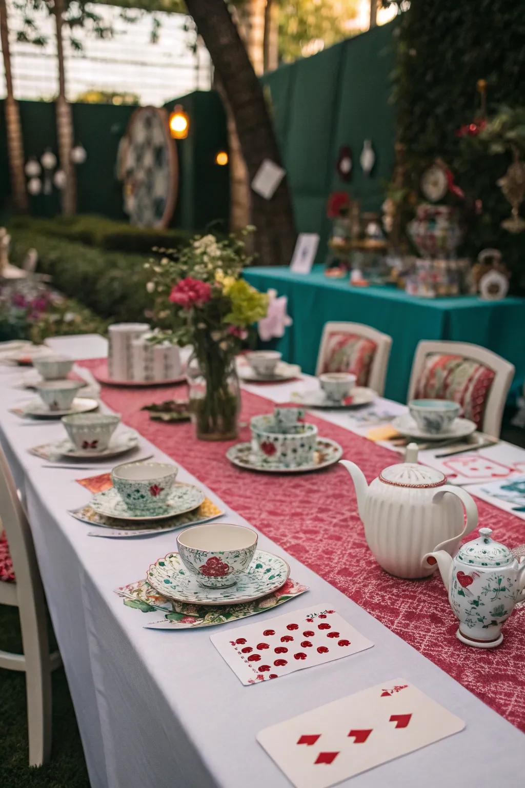 Step into a fantastical Alice in Wonderland-inspired dinner.