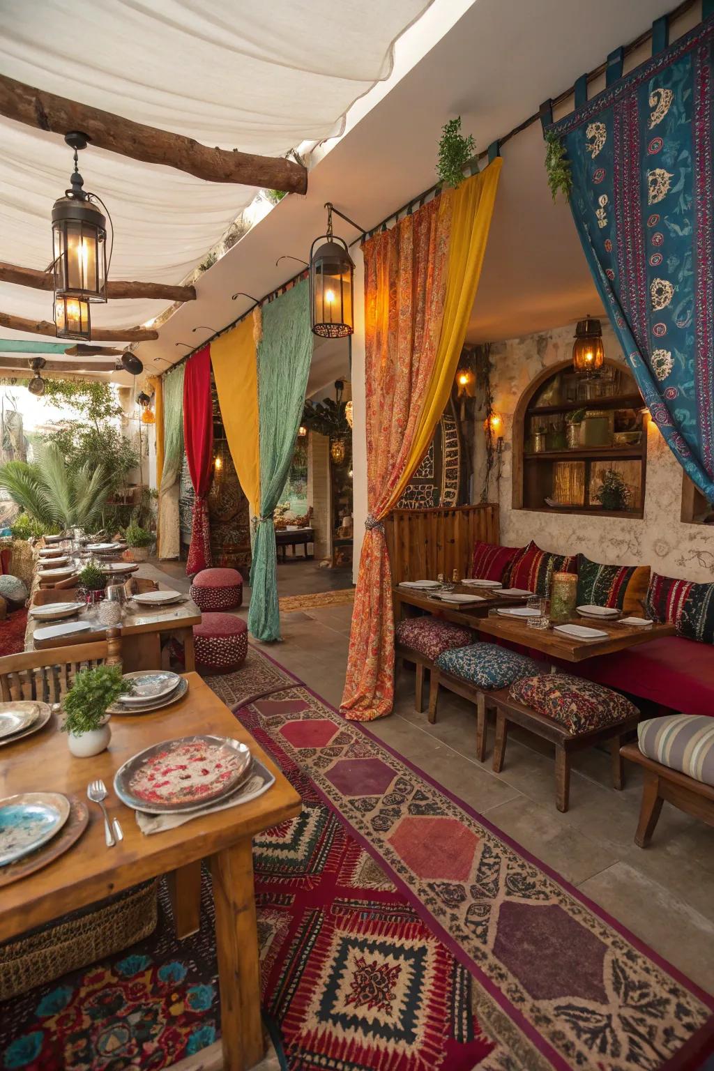 Celebrate free-spirited style with a bohemian dinner party.