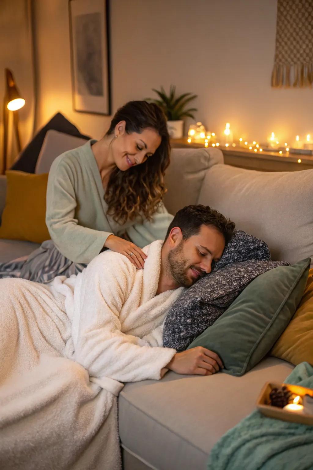 Create a regular massage habit to deepen your bond.