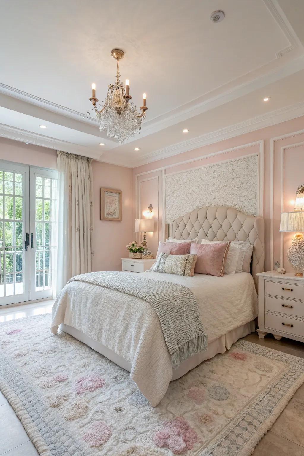Soft, neutral tones create a peaceful and relaxing bedroom environment.