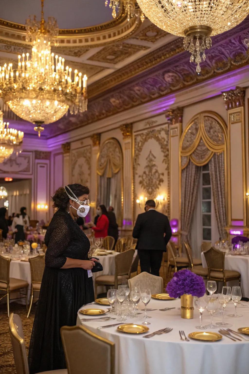 Host an Elegant Masked Gala for a night of mystery and sophistication.