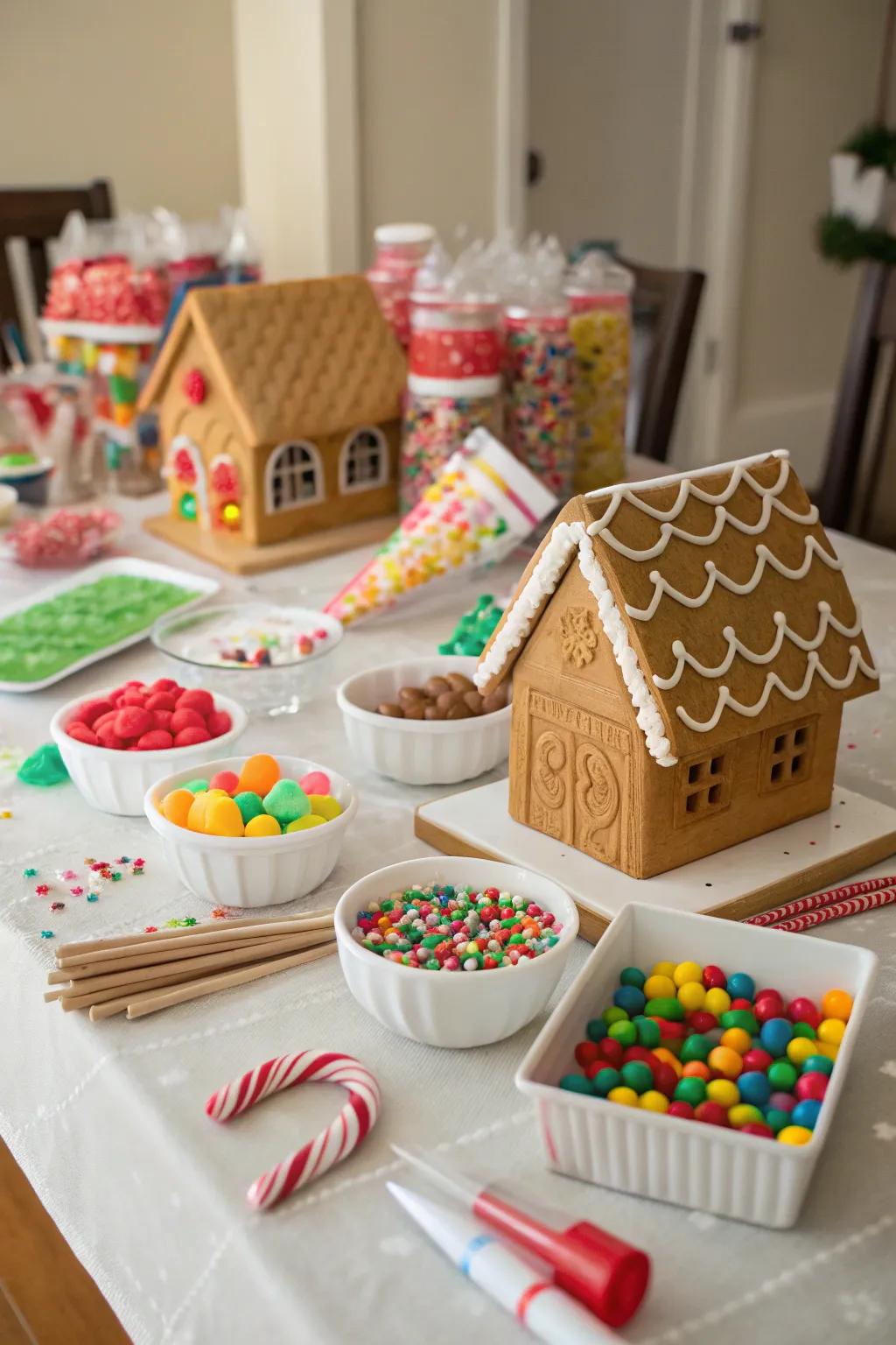 Unleash creativity with a Gingerbread Decorating Party.