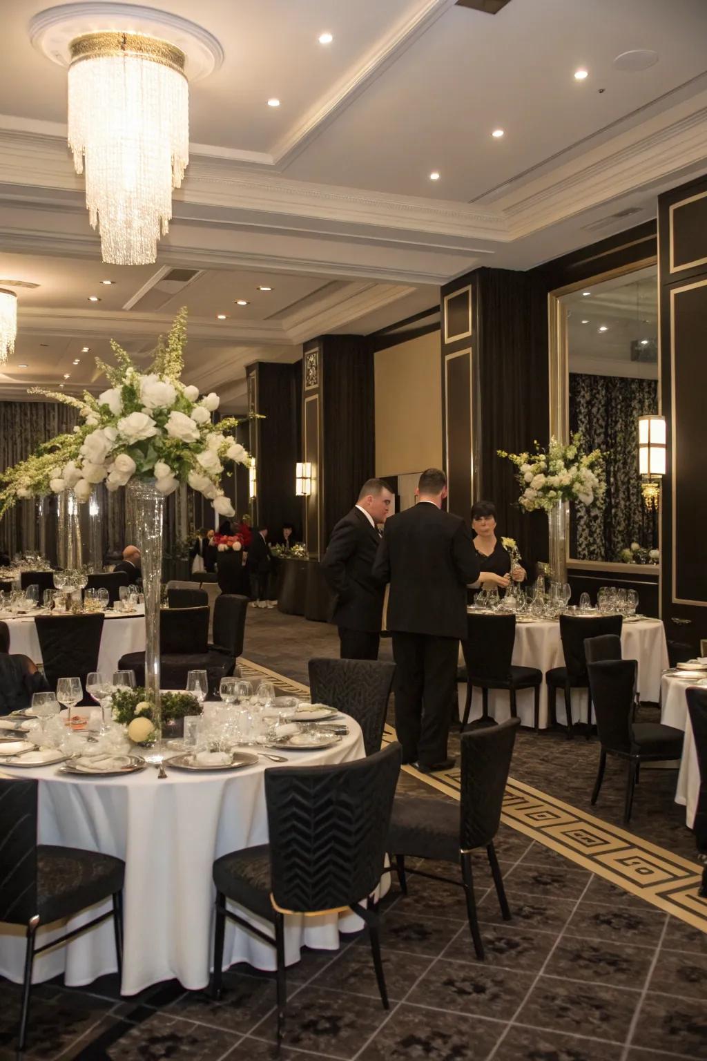 Host a Chic Monochrome Celebration with black and white elegance.