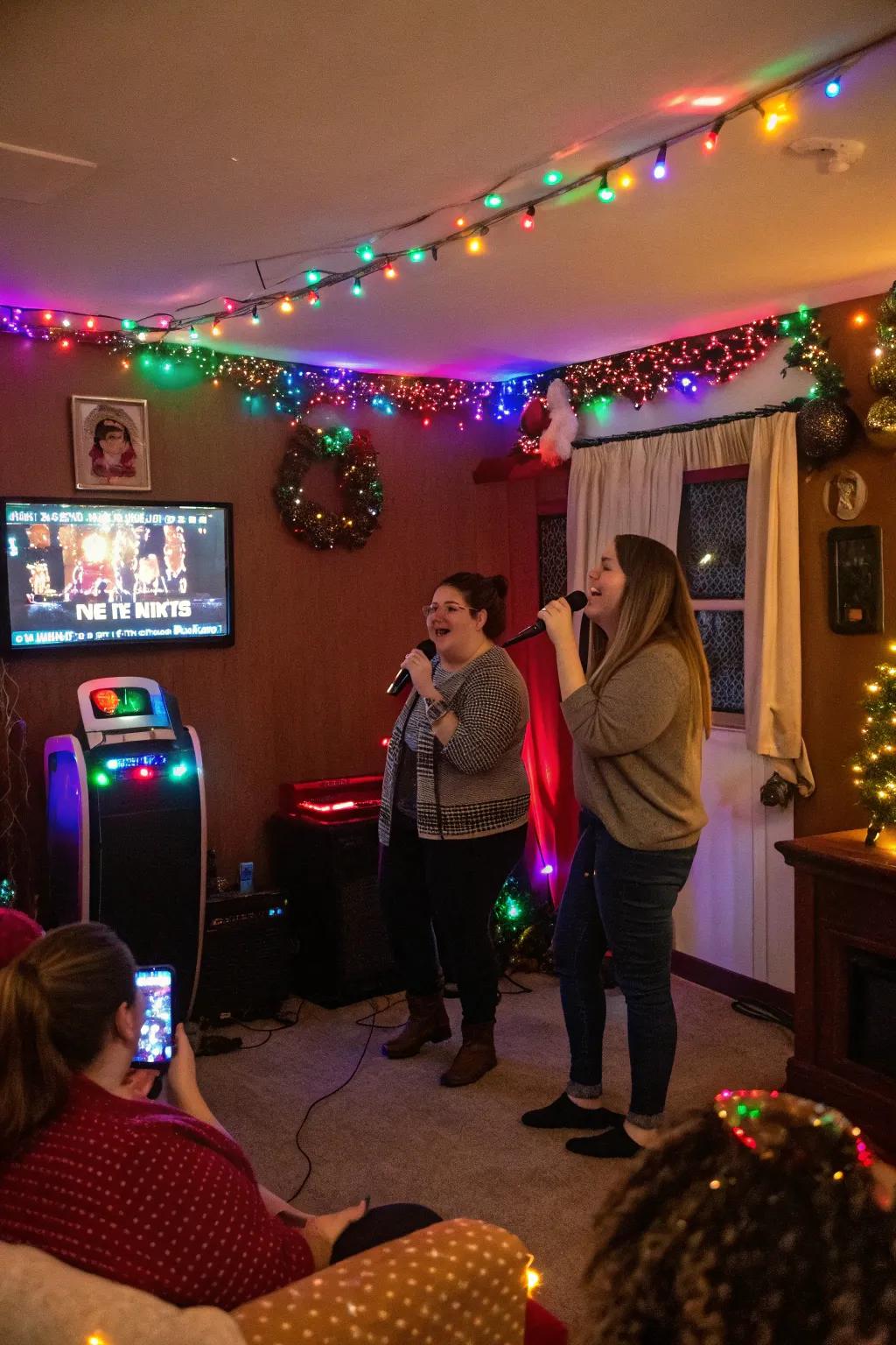 Sing your heart out at a lively Holiday Karaoke Bash.