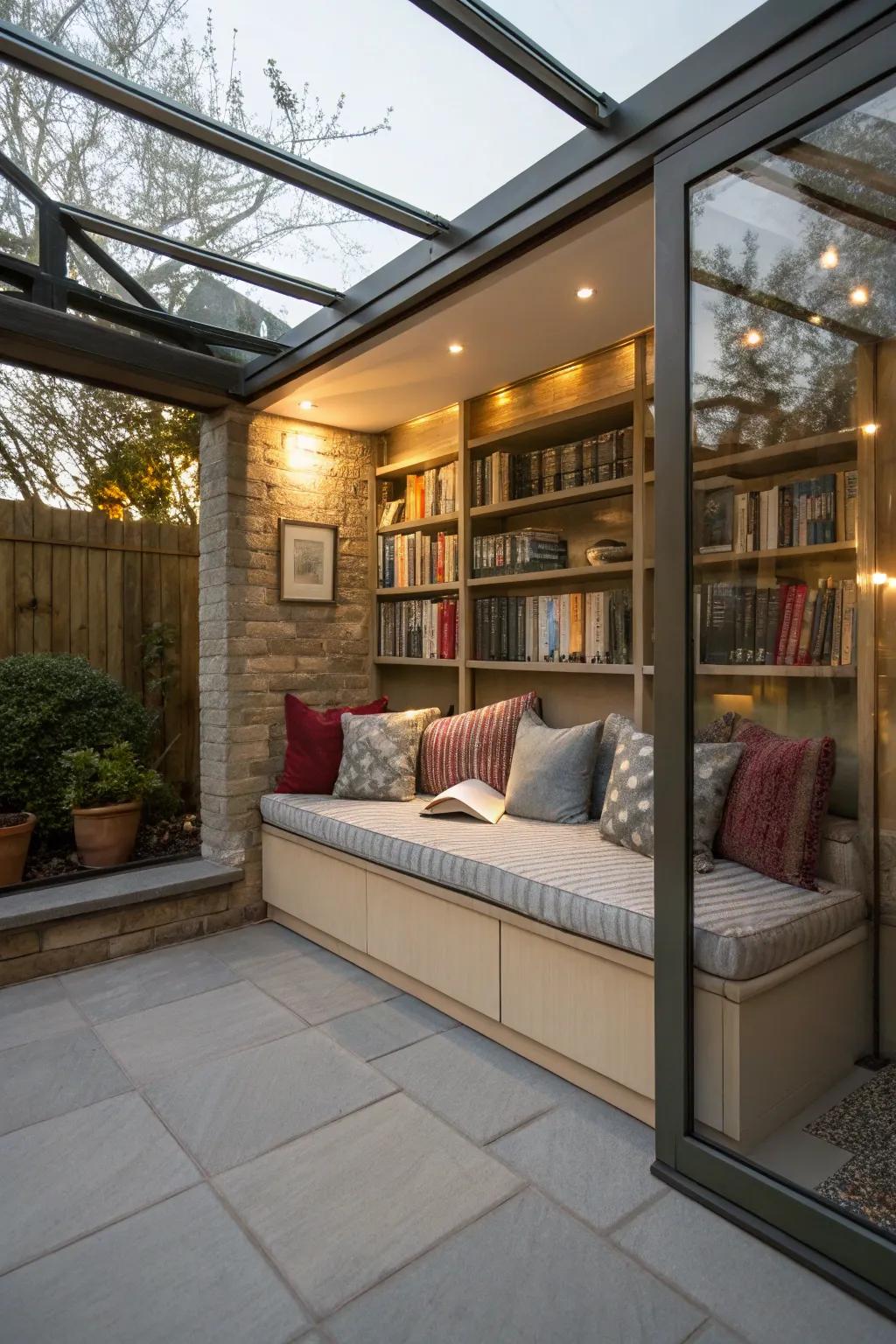 Unwind in a snug nook designed for relaxation.