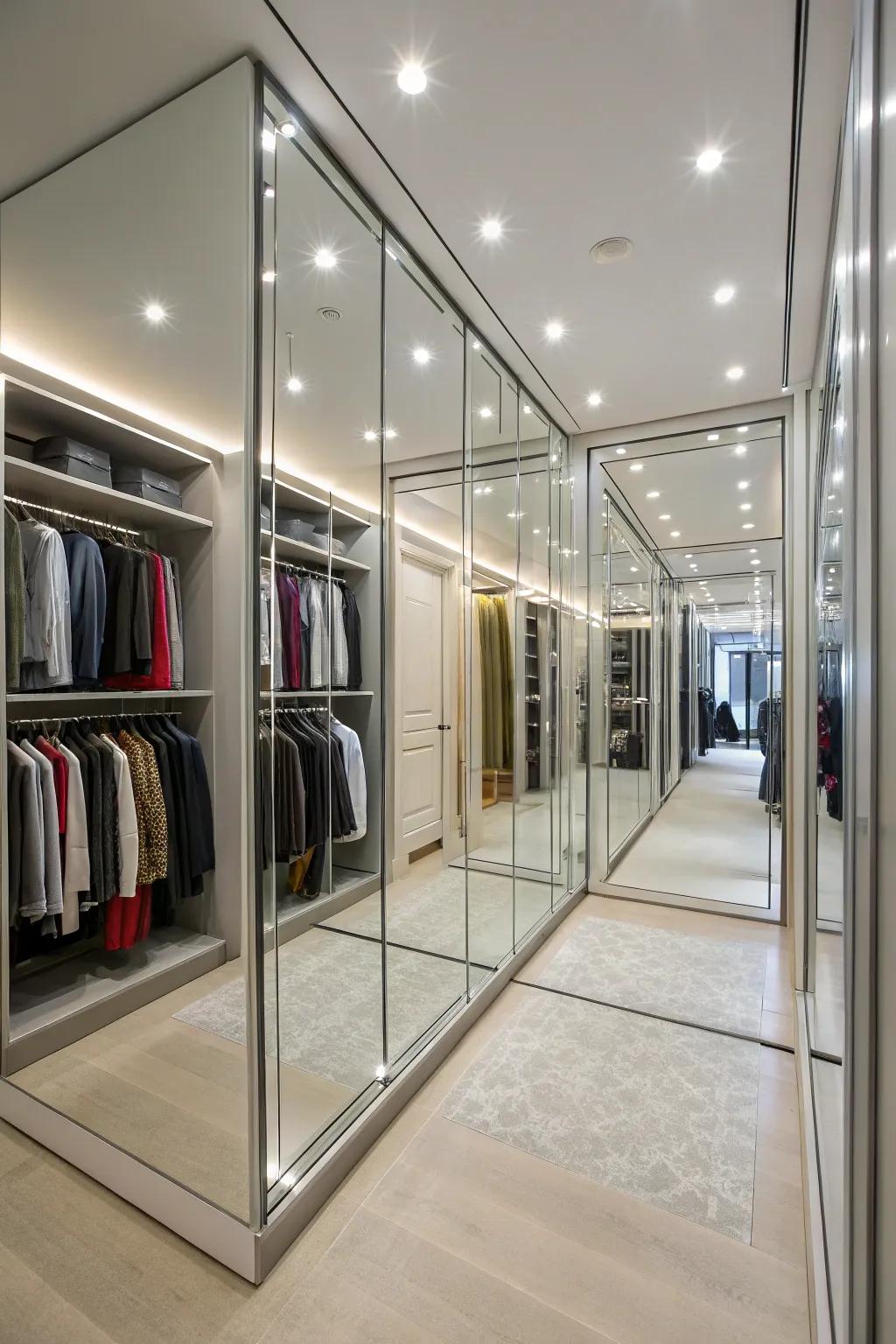 Mirrors add depth and function to small spaces.