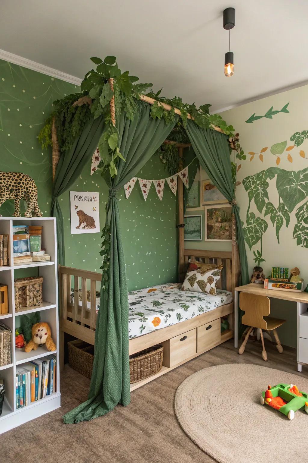 Transform bedtime into a jungle safari adventure.